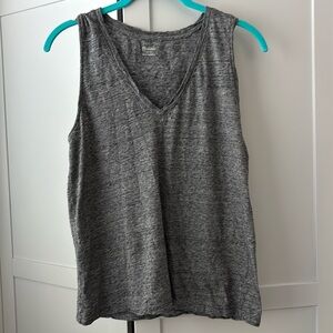 Madewell Gray V neck Tank
